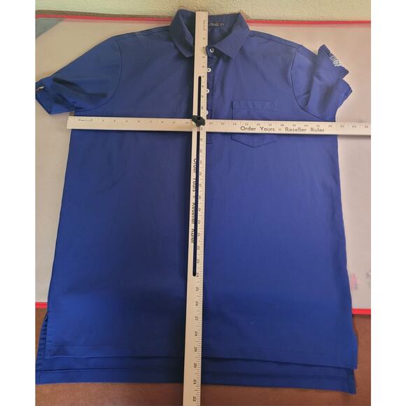 RLX Ralph Lauren Men’s Golf Polo – Size M – Navy Blue – Tranquilo Golf Club –EUC - Picture 15 of 16